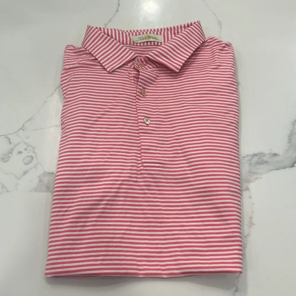 Peter Millar Hales Performance Jersey Striped‎ Polo. Size XL (798K) - Picture 2 of 11